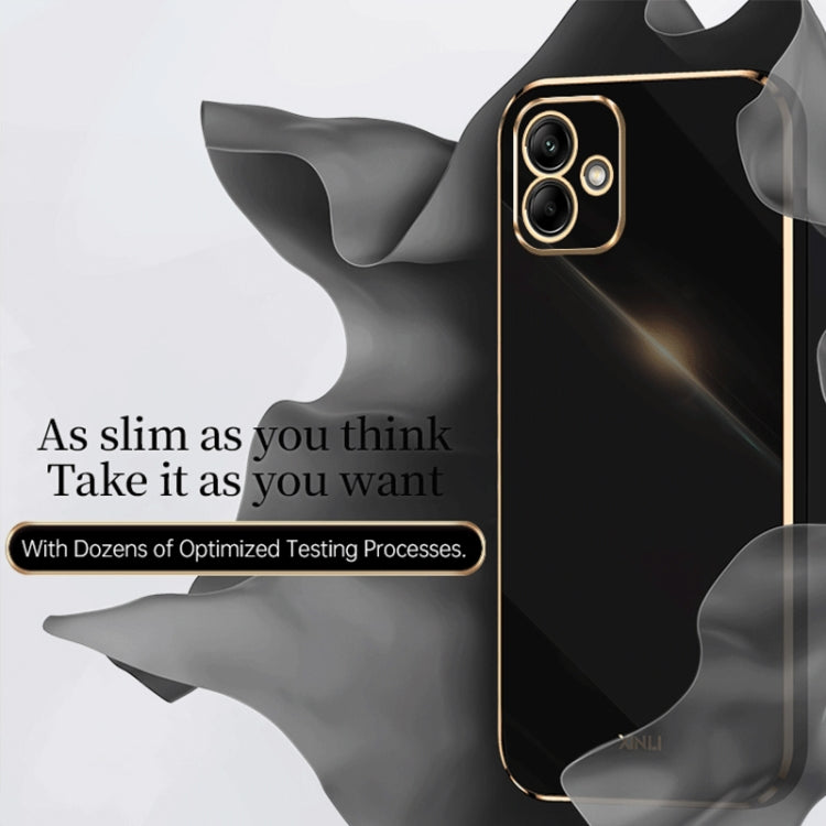 For Samsung Galaxy A05 XINLI Straight Edge 6D Electroplate TPU Phone