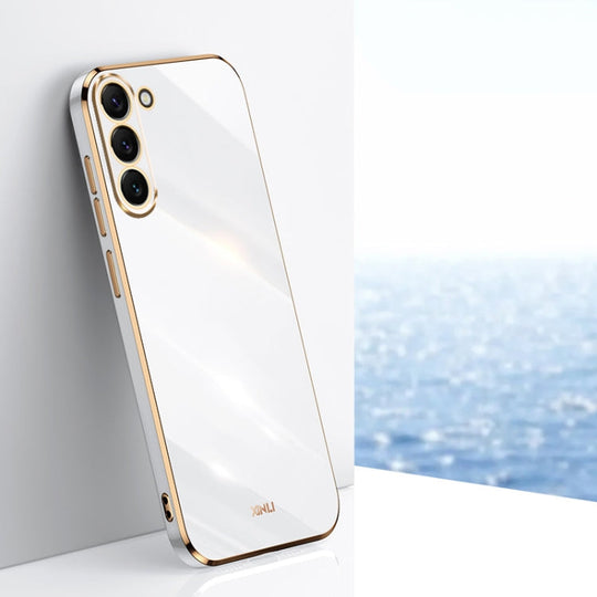 For Samsung Galaxy S24 5G XINLI Straight Edge 6D Electroplate TPU