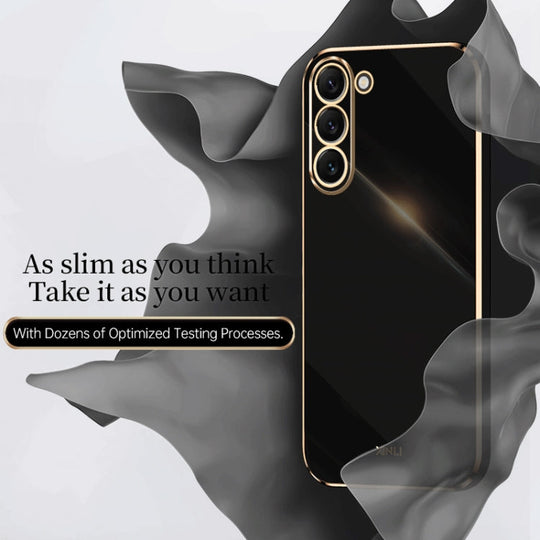 For Samsung Galaxy S24+ 5G XINLI Straight Edge 6D Electroplate TPU