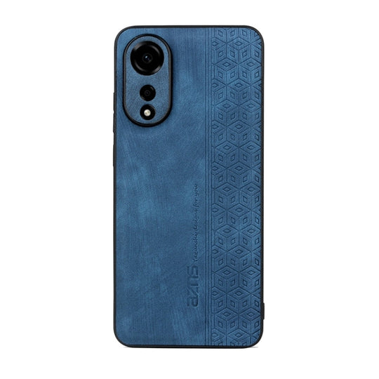For OPPO A78 4G AZNS 3D Embossed Skin Feel Phone Case(Sapphire Blue)