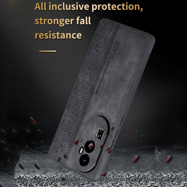 For OPPO A78 4G AZNS 3D Embossed Skin Feel Phone Case(Sapphire Blue)
