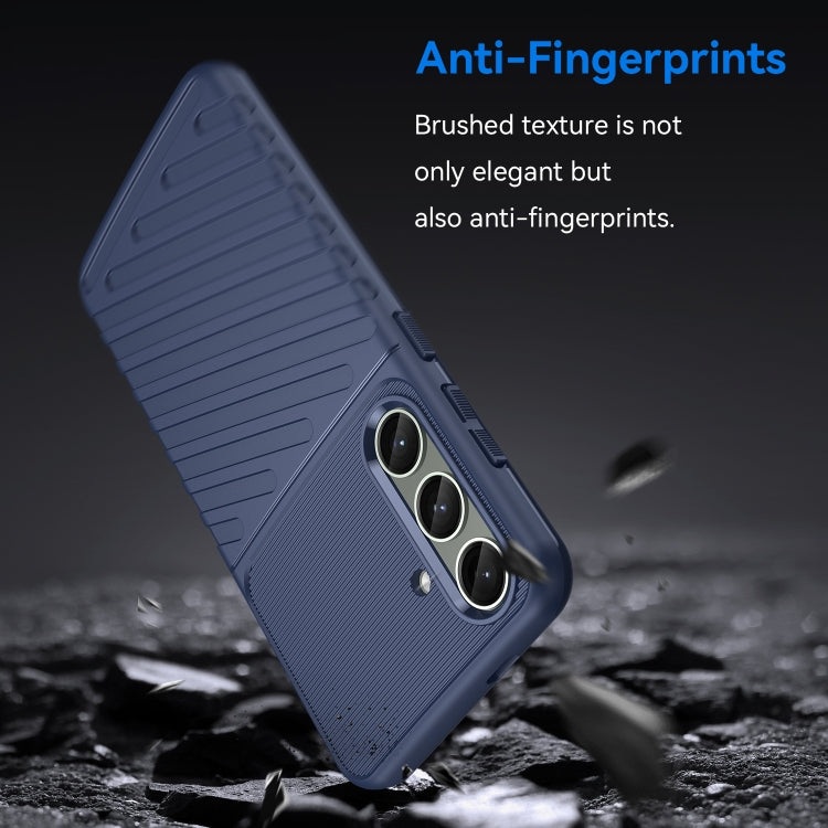 For Samsung Galaxy S24+ 5G Thunderbolt Shockproof TPU Phone Case(Blue)