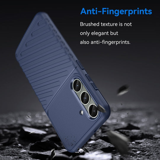 For Samsung Galaxy S24+ 5G Thunderbolt Shockproof TPU Phone Case(Blue)