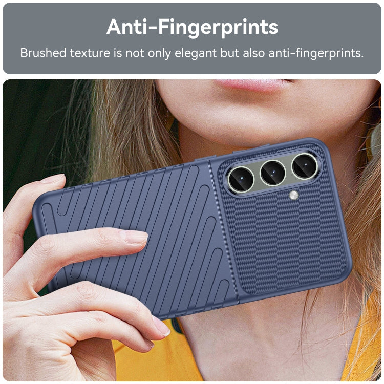 For Samsung Galaxy S24+ 5G Thunderbolt Shockproof TPU Phone Case(Blue)