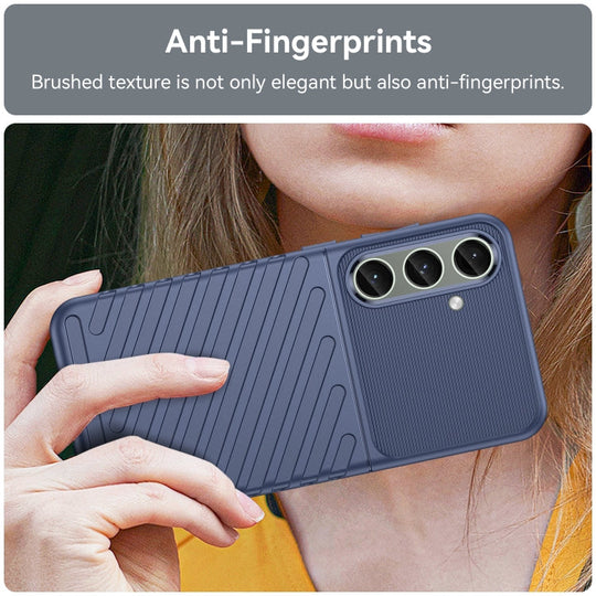 For Samsung Galaxy S24+ 5G Thunderbolt Shockproof TPU Phone Case(Blue)