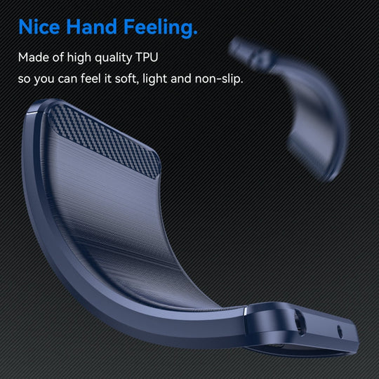 For Samsung Galaxy S24 5G Brushed Texture Carbon Fiber TPU Phone