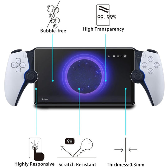 For Sony PS5 PlayStation Portal Remote 9H 0.3mm Explosion-proof