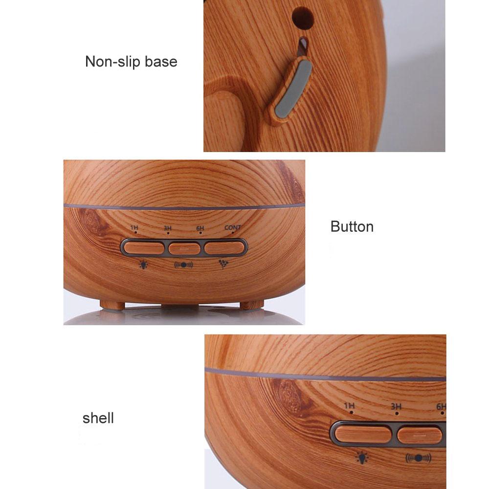 Essential Oil Aroma Diffuser Tulip Light Wood Colour Ultrasonic Mist