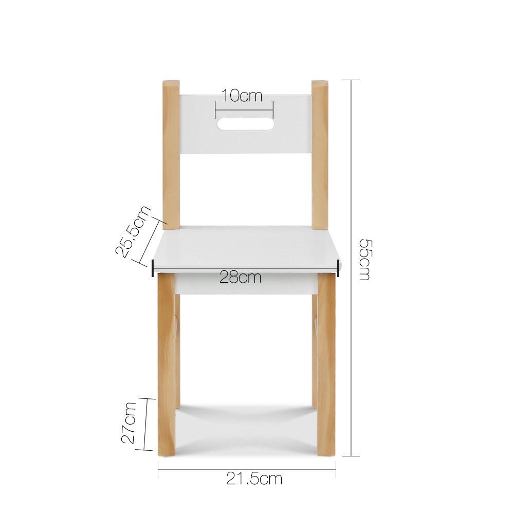 Keezi 3PCS Kids Table and Chairs Set Storage Toys Play Activity Desk