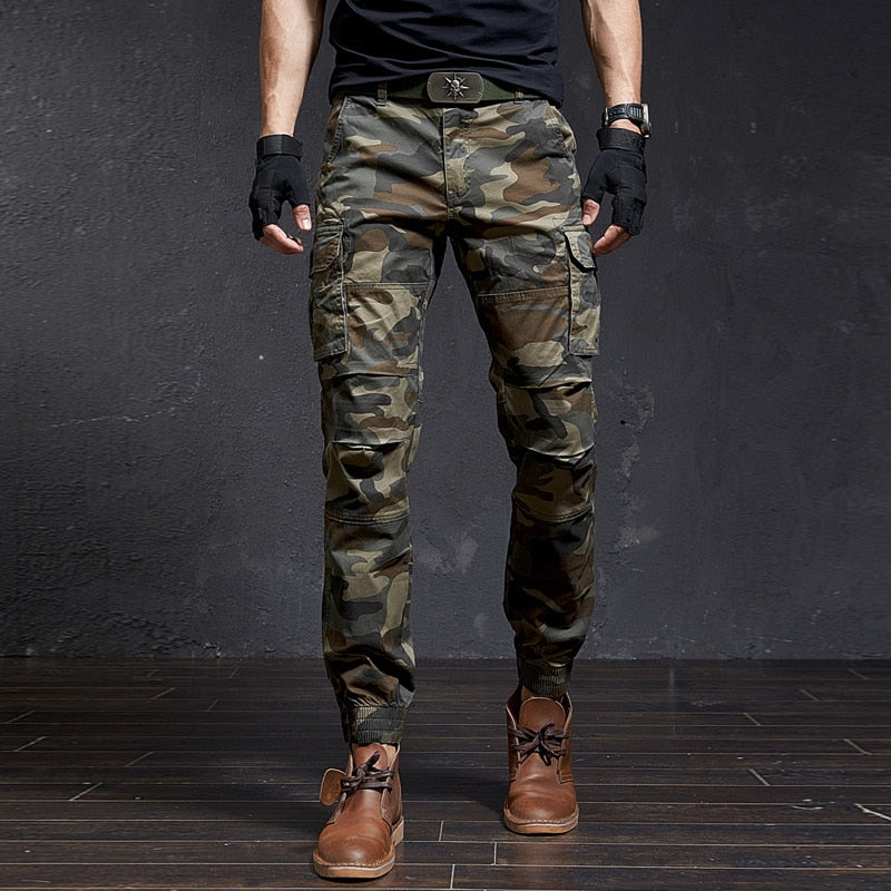 Fashion High Quality Slim Military Camouflage Casual Tactical Cargo