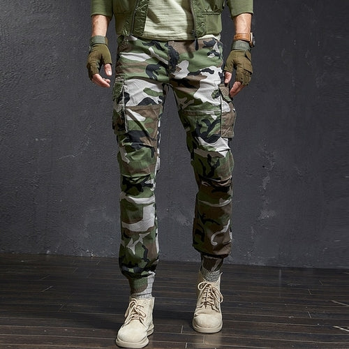 Fashion High Quality Slim Military Camouflage Casual Tactical Cargo