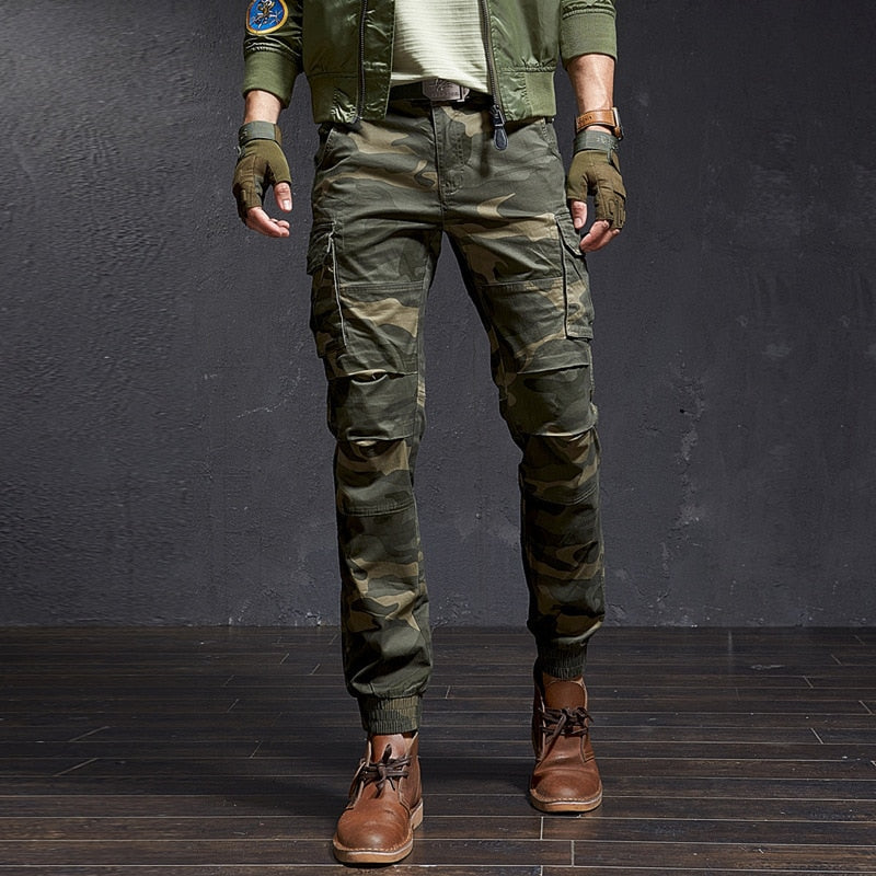 Fashion High Quality Slim Military Camouflage Casual Tactical Cargo