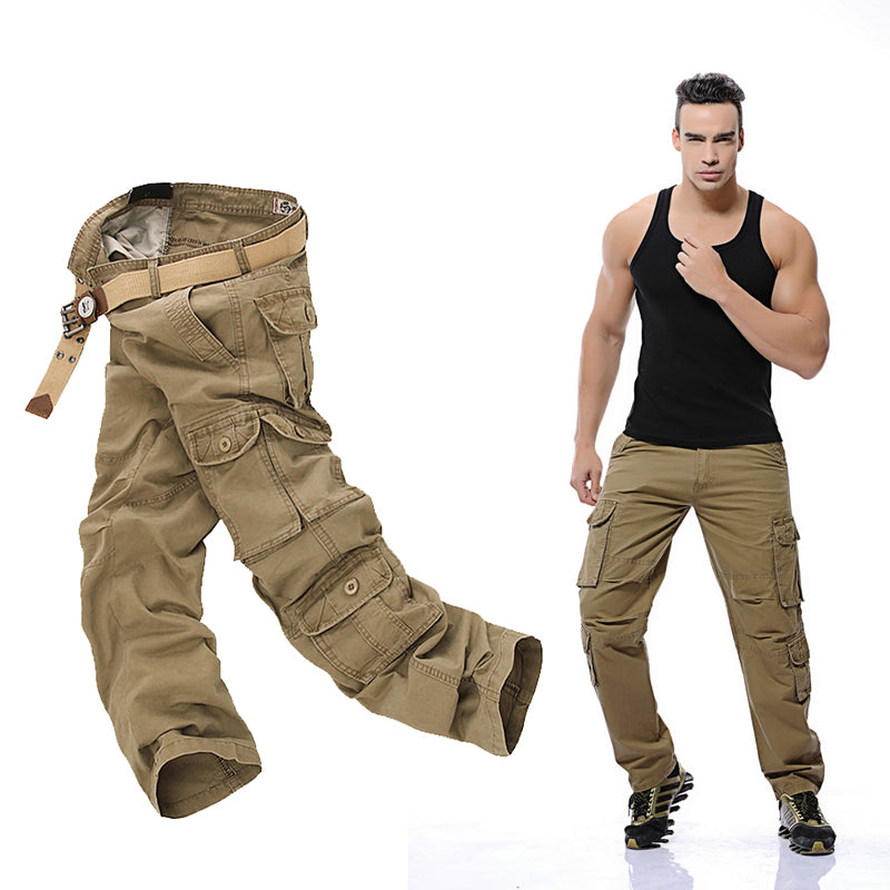 Fashion Military Cargo Pants Men Loose Baggy Tactical Trousers