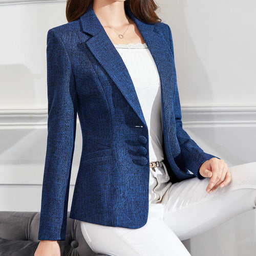 Fashion Women Blazers Jackets Work Office Lady Suit 2022 Slim Single