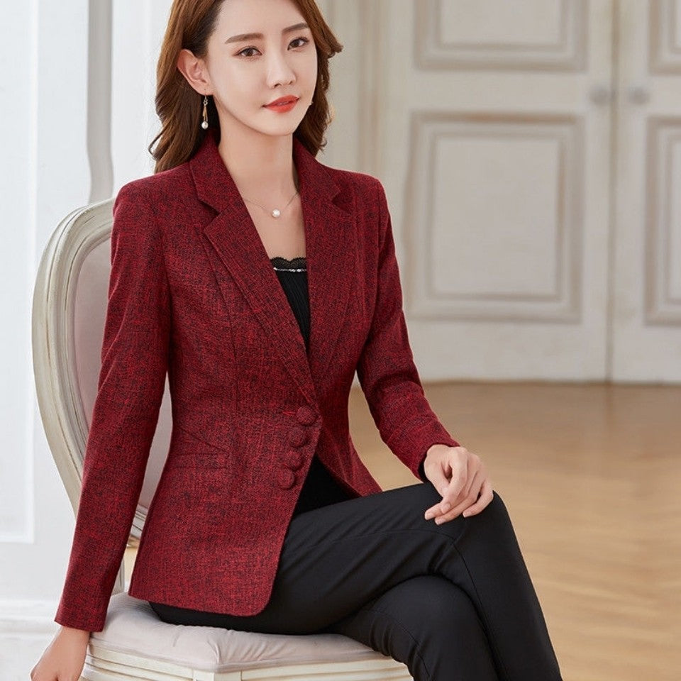 Fashion Women Blazers Jackets Work Office Lady Suit 2022 Slim Single