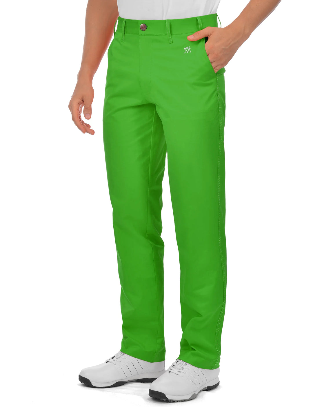 Men's Golf Pants Lesmart Dry Fit Breathable Chino Trousers Elastic