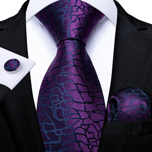 DeBanker Men Necktie Teal Blue Paisley Designer Silk Wedding Tie For