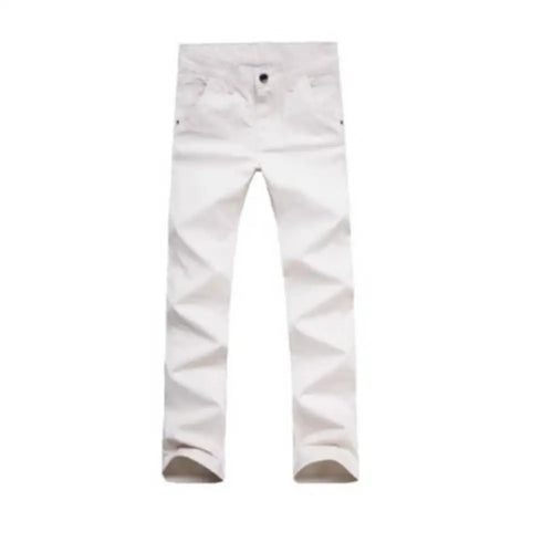 Fashion Men Business Straight Trousers Casual Men's Classic Solid