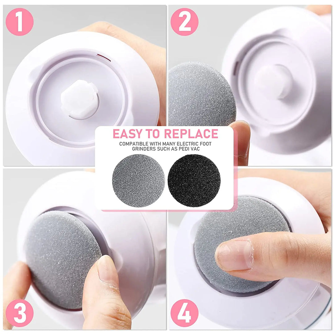 40 Pieces Regular Coarse Replacement for Portable Electric Foot