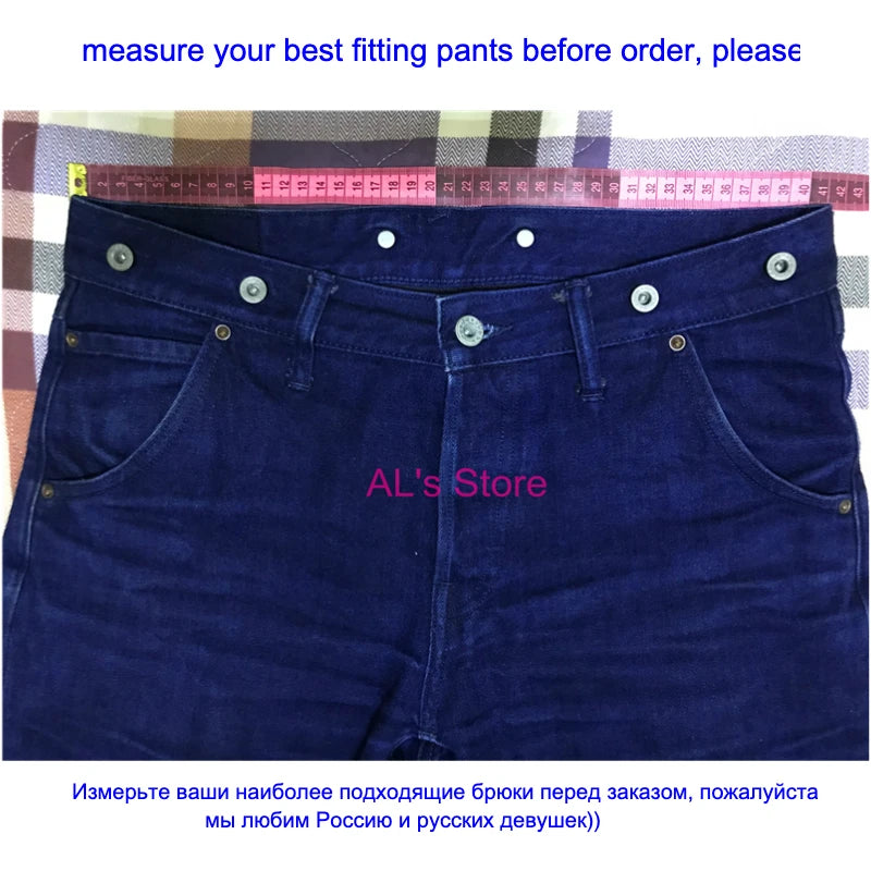LU-0001 RedTornado Super Quality High Waist Washed Pants Sanforized