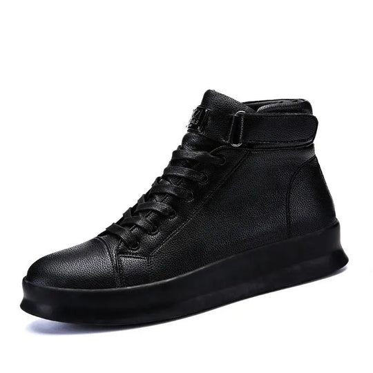 Large Size High Top PU Leather Men's Sneakers Male Running Shoes