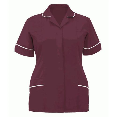 Women Nurses Tunic Uniform Clinic Carer Lapel Protective Clothing Tops