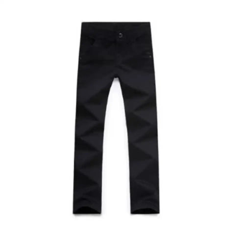Fashion Men Business Straight Trousers Casual Men's Classic Solid
