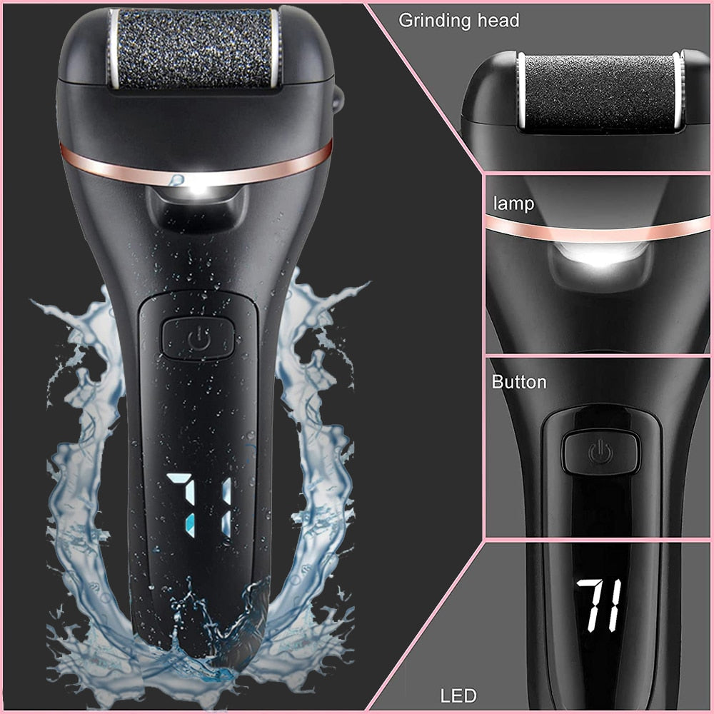 Rechargeable Electric Foot File Callus Remover Machine Pedicure Device
