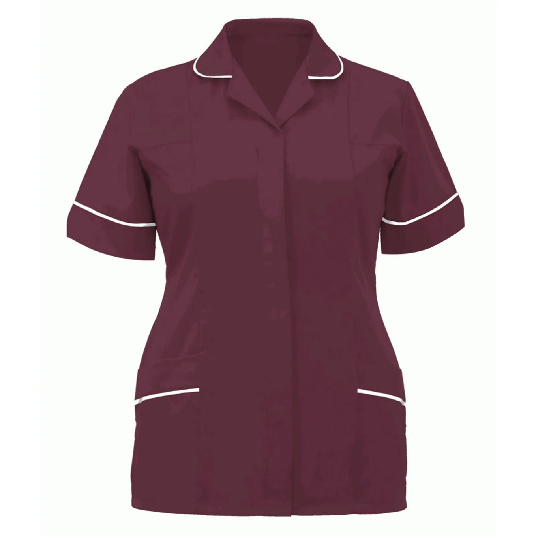 Women Nurses Tunic Uniform Clinic Carer Lapel Protective Clothing Tops