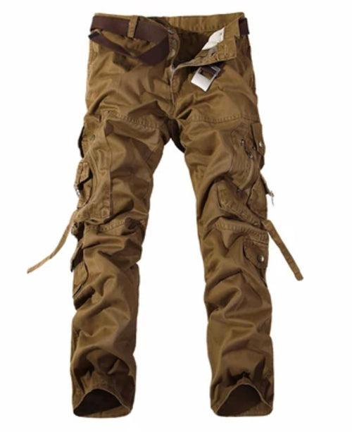 Men's Cargo Pants Casual Army Green Big Pockets Pant Military Overall