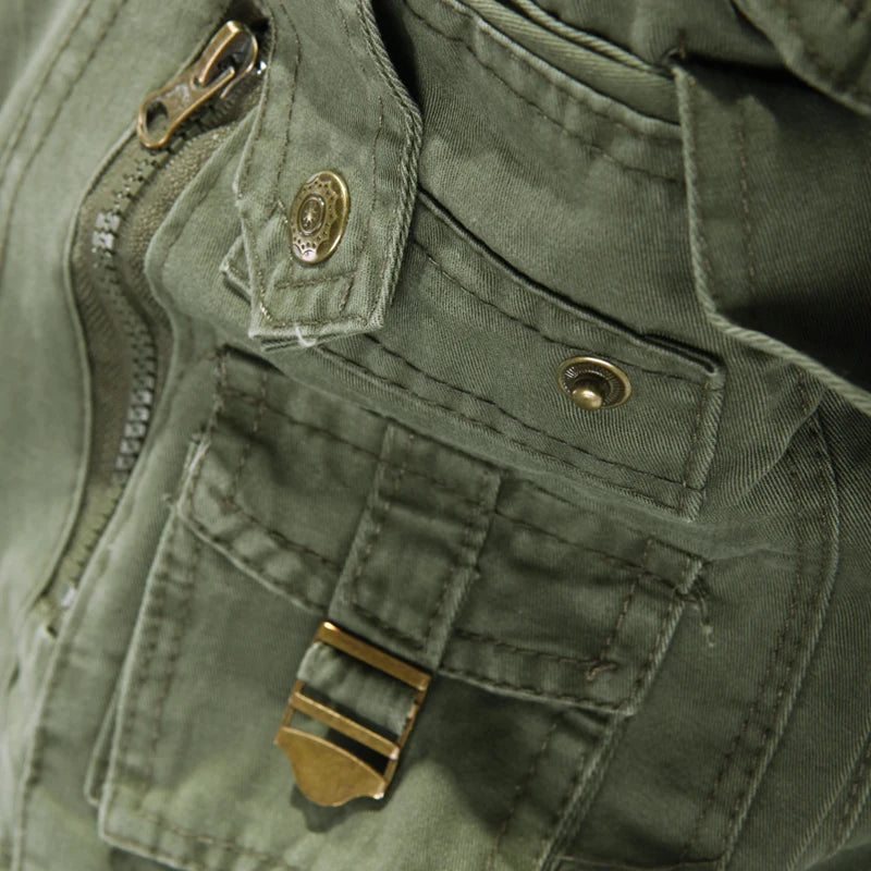Men's Cargo Pants Casual Army Green Big Pockets Pant Military Overall