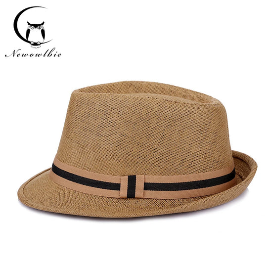 Men's Korean fashion summer hat outdoor leisure sun hat Beach Hat straw breathable hat