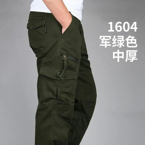 Men's Tactical Trousers Large Size Loose Casual Pants Running Overalls