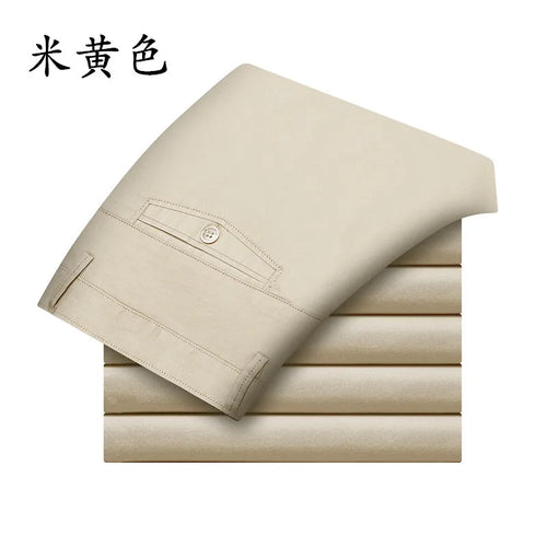 Summer Men's Casual Ting Trousers Fashion Pants Male Brand Solid Color