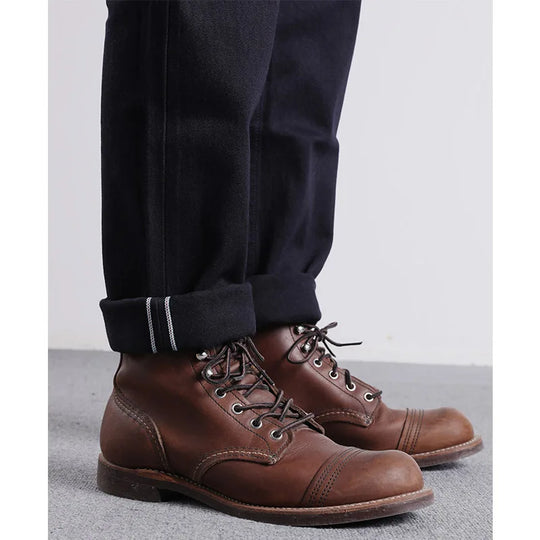 RGT-0006 Vintage 14oz Indigo Selvage Stylish Trousers Mens Casual