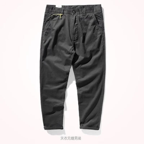 American Retro Woven CHINO Casual Tooling Pants Men's Fashion Slim