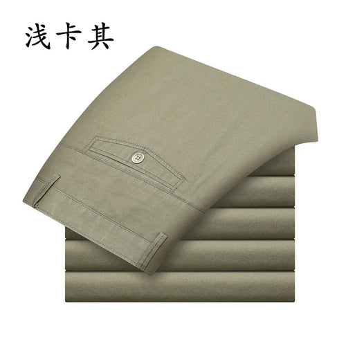 Summer Men's Casual Ting Trousers Fashion Pants Male Brand Solid Color