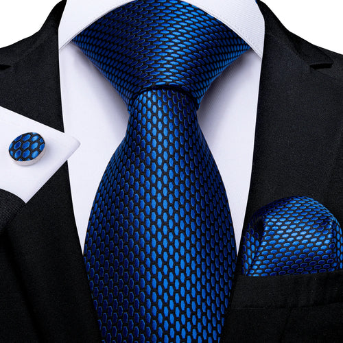 DeBanker Men Necktie Teal Blue Paisley Designer Silk Wedding Tie For