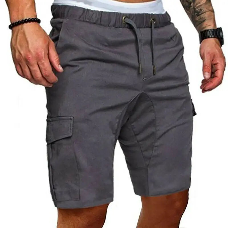 Casual Shorts Mens Summer Cargo Shorts Gym Sport Running Workout Cargo
