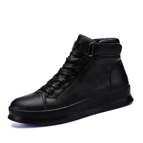 Large Size High Top PU Leather Men's Sneakers Male Running Shoes