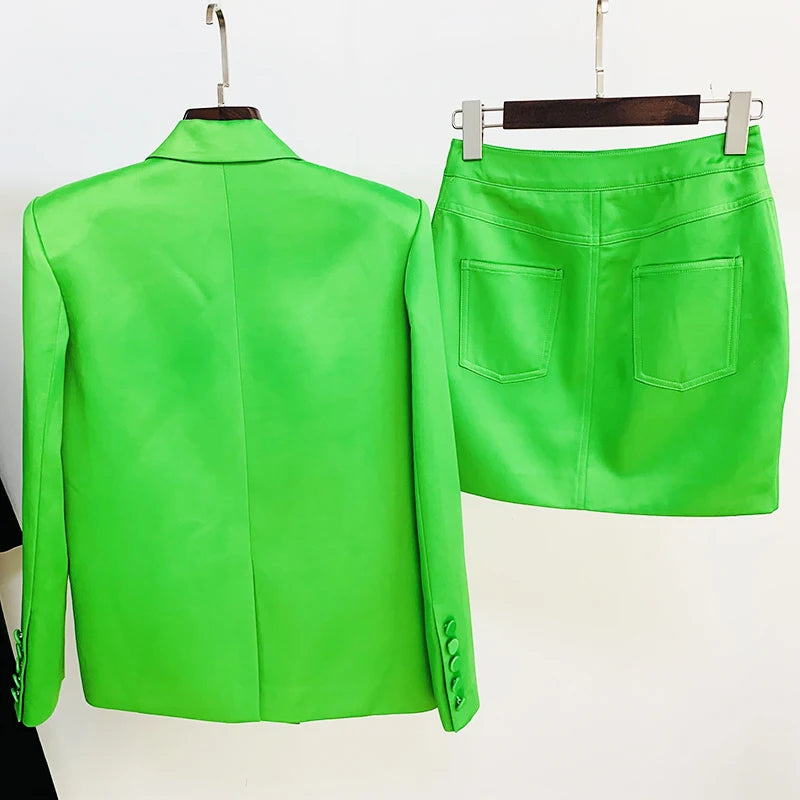 HIGH STREET Newest Fashion 2024 Designer Runway Suit Set Women's