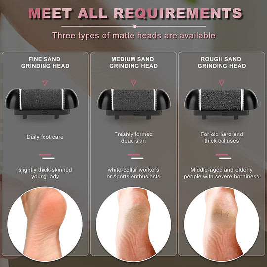 Rechargeable Electric Foot File Callus Remover Machine Pedicure Device
