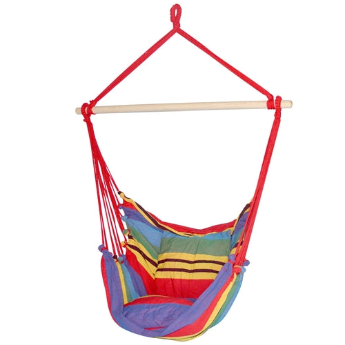 Gardeon Hammock Chair Outdoor Camping Hanging Hammocks Cushion Pillow