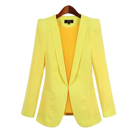 2024 Korean Blazer Suit Jacket Women Autumn Spring New Long Sleeve