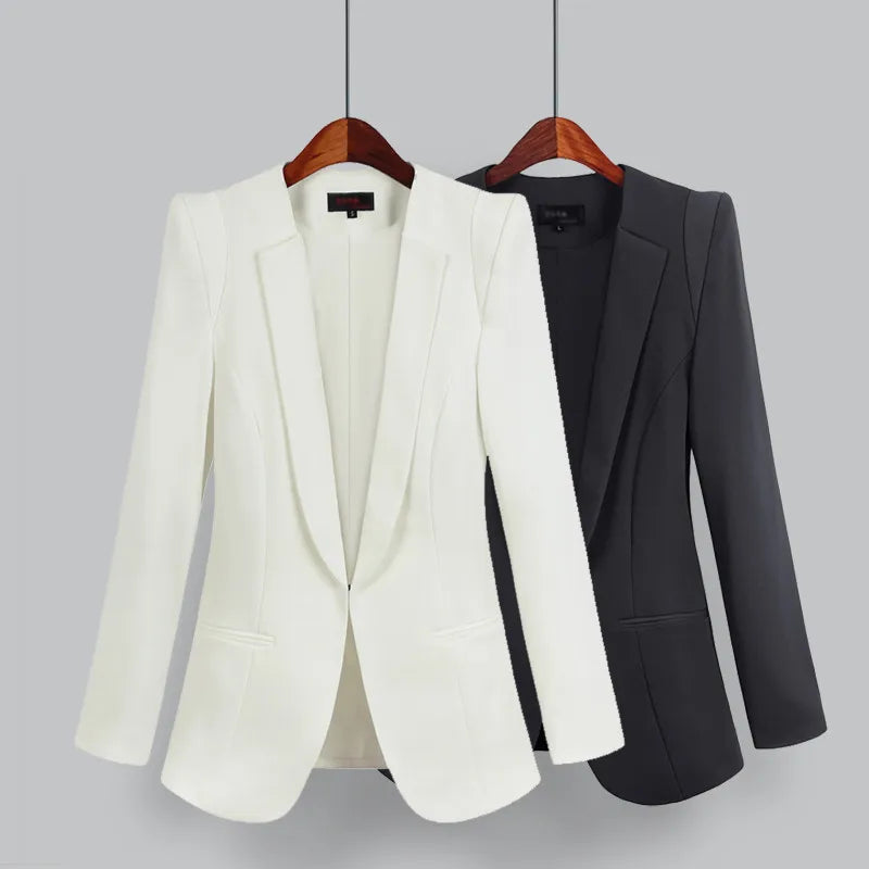 2024 Korean Blazer Suit Jacket Women Autumn Spring New Long Sleeve
