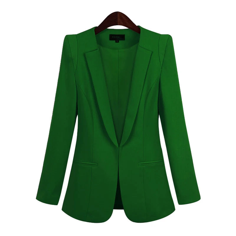 2024 Korean Blazer Suit Jacket Women Autumn Spring New Long Sleeve