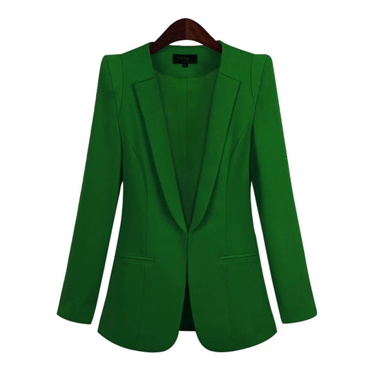 2024 Korean Blazer Suit Jacket Women Autumn Spring New Long Sleeve
