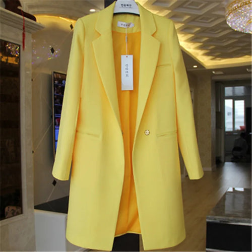 2023 New Spring Autumn Blazers Women Small Suit Long Sleeve Jacket