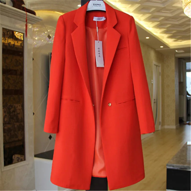 2023 New Spring Autumn Blazers Women Small Suit Long Sleeve Jacket