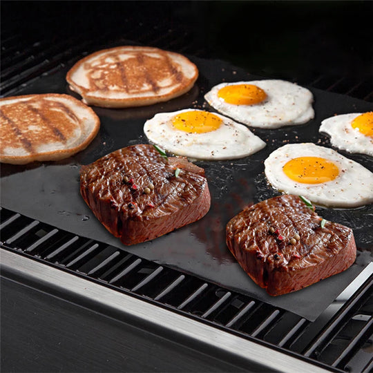 1PC Reusable BBQ Grill Mat Pad Sheet Hot Plate Nonstick Bakeware